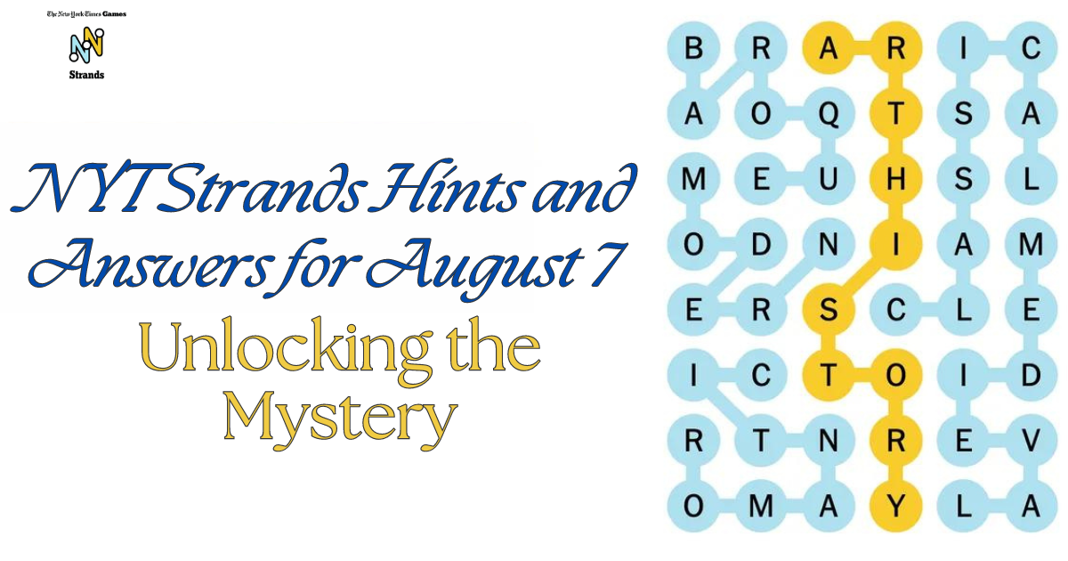 NYT Strands Hints and Answers for August 7: Unlocking the Mystery